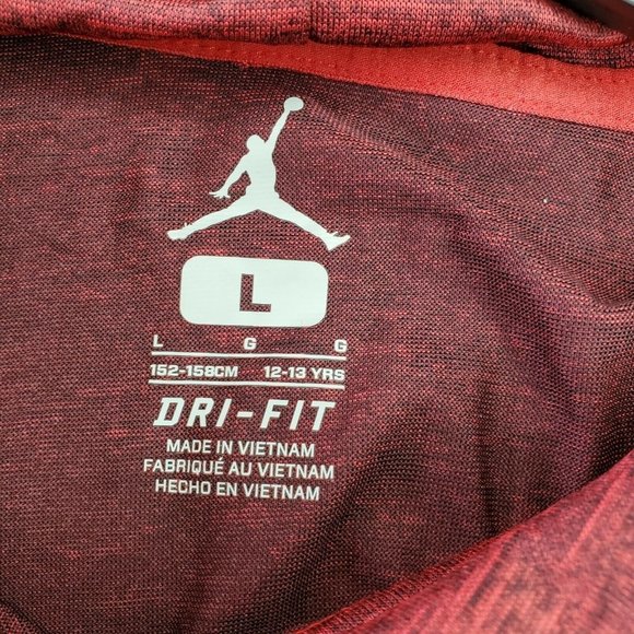Air Jordan Embroidered Hood Dri Fit Pullover Youth Large 12-13 Years Sweatshirt - Picture 8 of 12